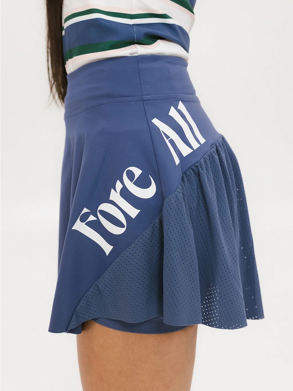 Fore All Angel Skirt Indigo Blue Athletic Golf Skort Size Small